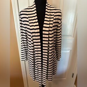 Willi Smith Navy and White Striped Sweater